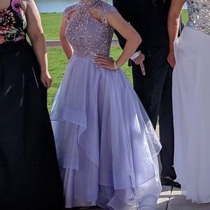 Light purple prom dress